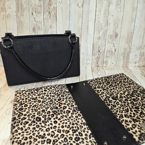 Miche Women's Purse Black Shell Bag With 1 Leopard Print Shell